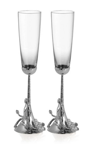 Michael Aram White Orchid Toasting Flute